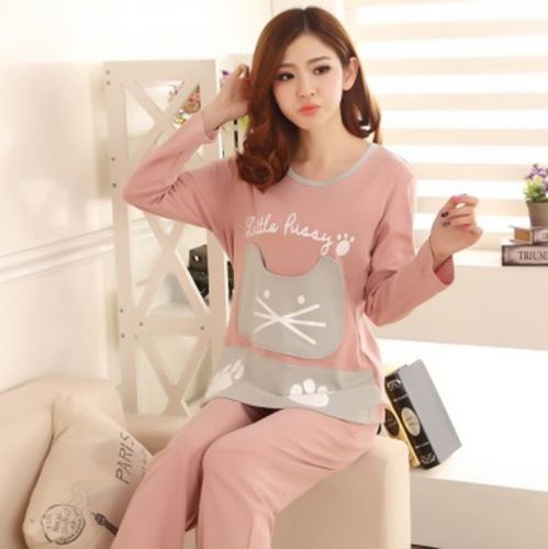 Pyjama pour femme en Coton à manches longues - Ref 2996534
