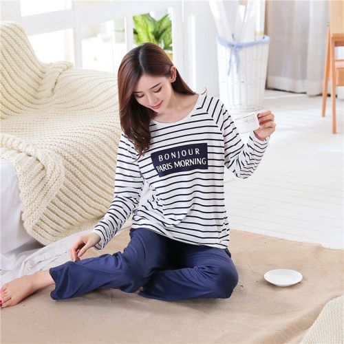 Pyjama pour femme en Coton à manches longues - Ref 2996538