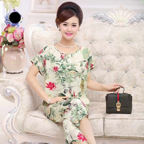 Pyjama pour femme en Viscose à manche courte - Ref 2996620