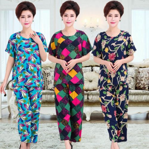 Pyjama pour femme en Viscose à manche courte - Ref 2996677