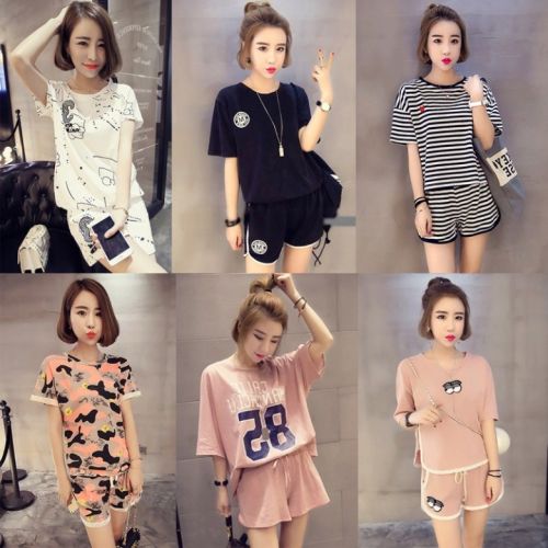 Pyjama pour femme en Coton à manche courte - Ref 2996691