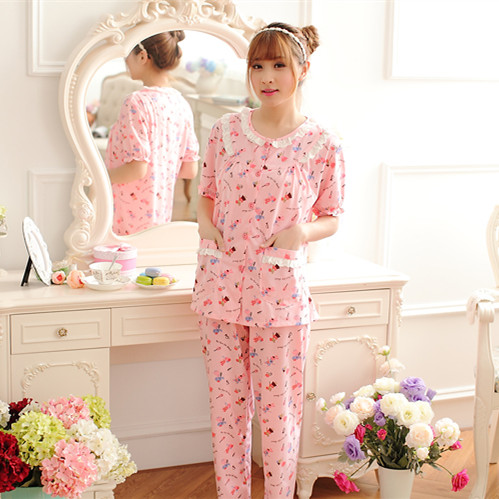 Pyjama pour femme en Coton à manches longues - Ref 2996731