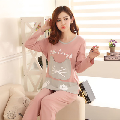 Pyjama pour femme en Coton à manches longues - Ref 2996861