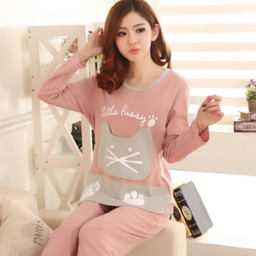 Pyjama pour femme en Coton à manches longues - Ref 2996870