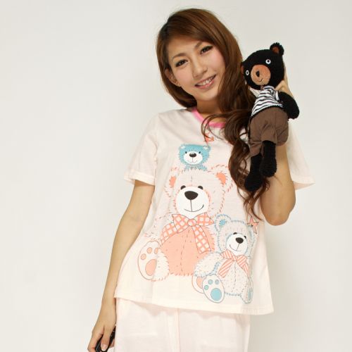 Pyjama pour femme en Coton à manche courte - Ref 2996872