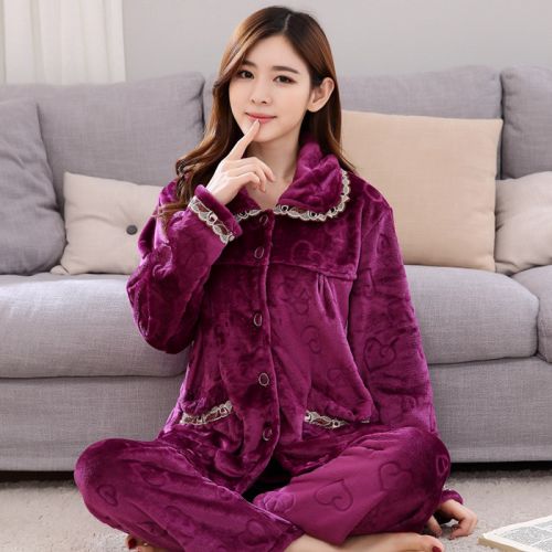 Pyjama pour femme en Coton à manches longues - Ref 2997003