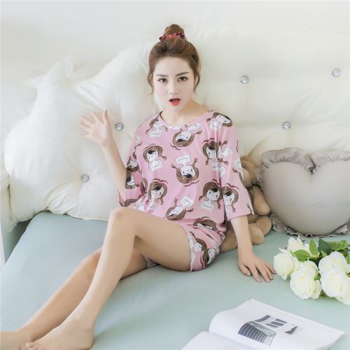 Pyjama pour femme en Spandex à manchon moyen - Ref 2997037