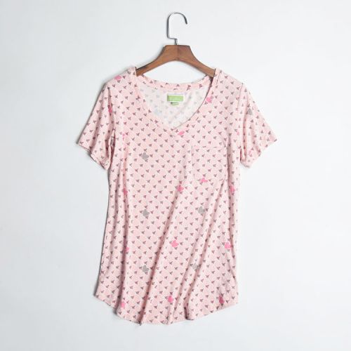 Pyjama pour femme en Coton à manche courte - Ref 2997067