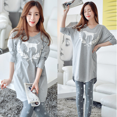 Pyjama pour femme en Coton à manches longues - Ref 2997087