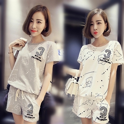 Pyjama pour femme en Coton à manche courte - Ref 2997148