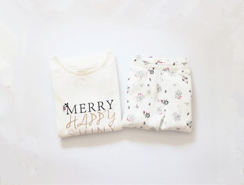 Pyjama pour femme ETAM en Coton à manches longues - Ref 2997219