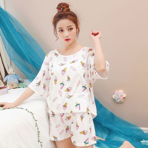 Pyjama pour femme en Spandex à manche courte - Ref 2997233