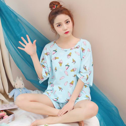 Pyjama pour femme en Polyester à manche courte - Ref 2997242