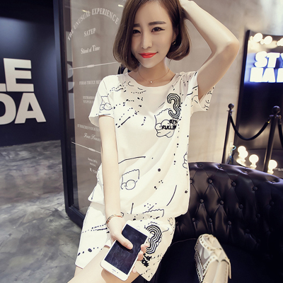 Pyjama pour femme en Coton à manche courte - Ref 2997244