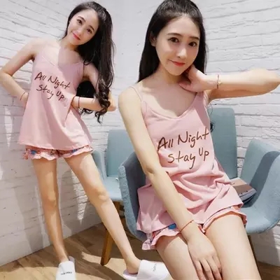 Pyjama pour femme à manche courte - Ref 2997246