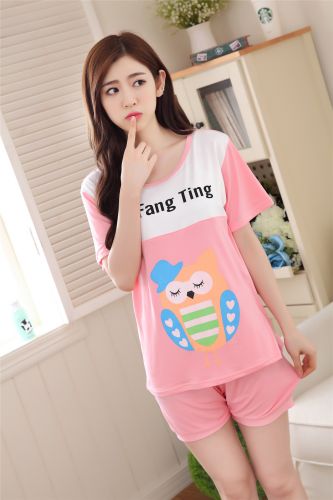 Pyjama pour femme en Coton à manche courte - Ref 2997248