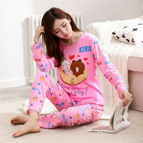 Pyjama pour femme en Fibre de charbon bambou à manches longues - Ref 2997252