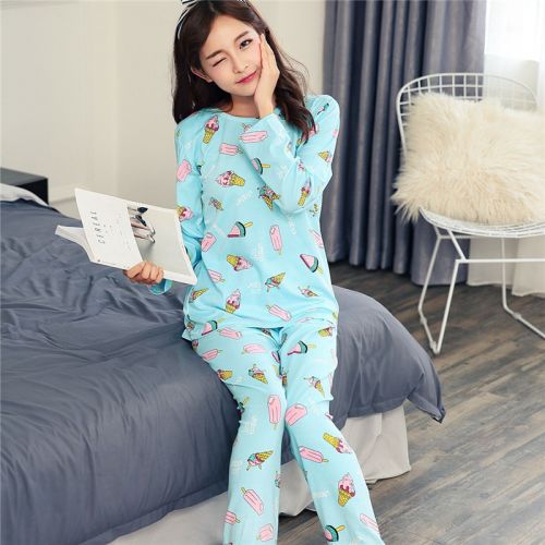 Pyjama pour femme en Coton à manches longues - Ref 2997269