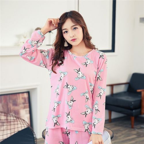 Pyjama pour femme en Fibre de charbon bambou à manches longues - Ref 2997271