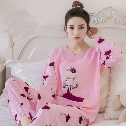 Pyjama pour femme en Coton à manches longues - Ref 2997327