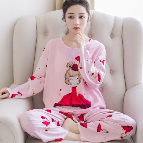 Pyjama pour femme en Coton à manches longues - Ref 2997329