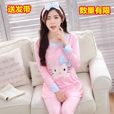 Pyjama pour femme en Coton à manches longues - Ref 2997342