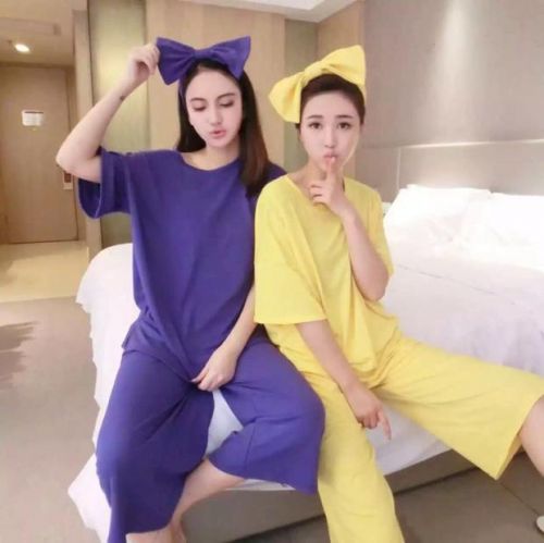 Pyjama pour femme en Coton à manchon moyen - Ref 2997466