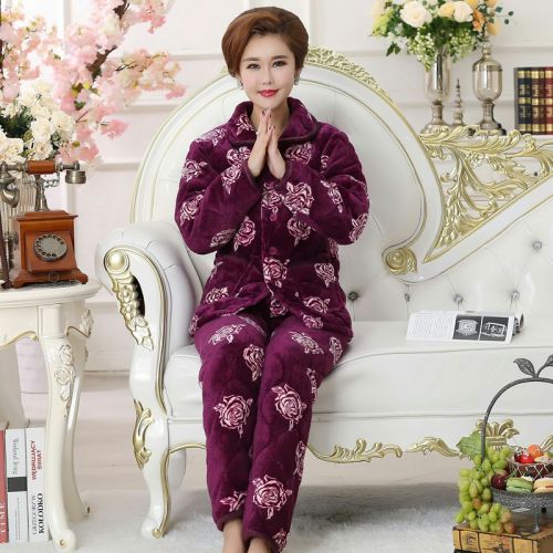 Pyjama pour femme en Coton à manches longues - Ref 2997508