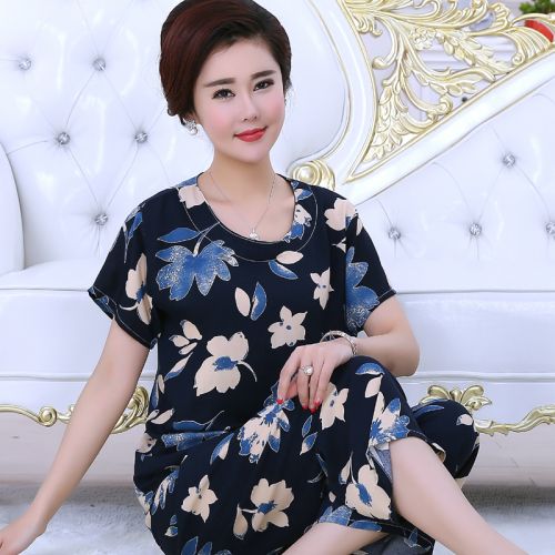 Pyjama pour femme en Viscose à manche courte - Ref 2997646