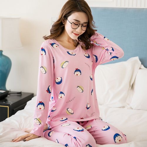 Pyjama pour femme en Polyester à manches longues - Ref 2997688