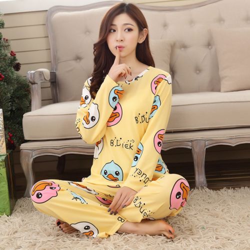 Pyjama pour femme en Coton à manches longues - Ref 2997756