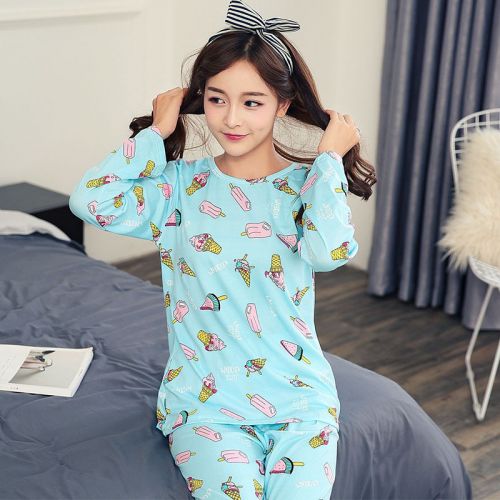 Pyjama pour femme en Coton à manches longues - Ref 2997764