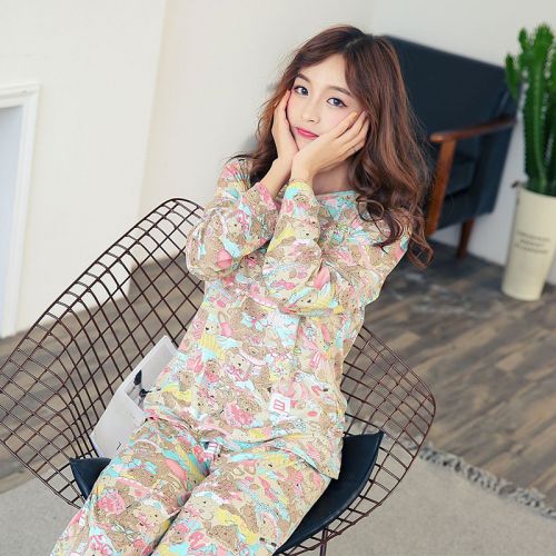 Pyjama pour femme en Coton à manches longues - Ref 2997768