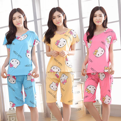 Pyjama pour femme en Polyester à manche courte - Ref 2997779