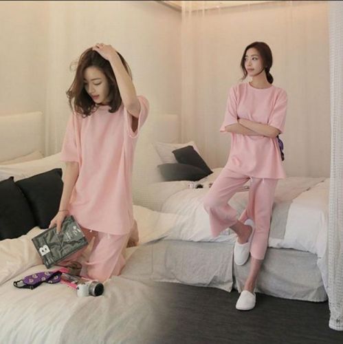 Pyjama pour femme en Coton à manchon moyen - Ref 2997806