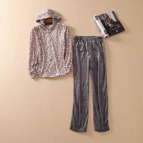 Pyjama pour femme en Coton à manches longues - Ref 2997864