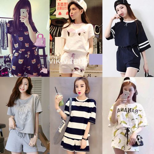 Pyjama pour femme en Coton à manche courte - Ref 2997983