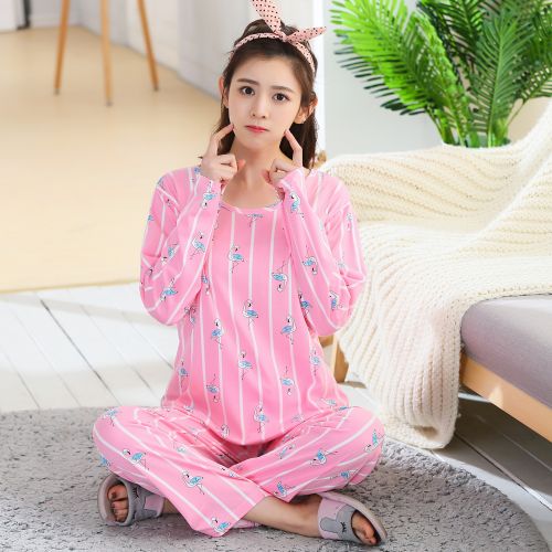 Pyjama pour femme en Polyester à manches longues - Ref 2998022