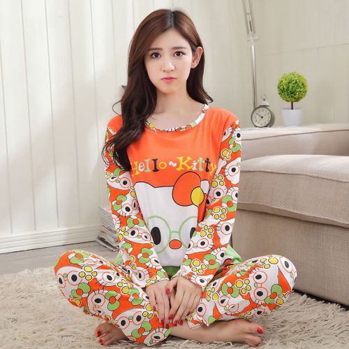 Pyjama pour femme en Coton à manches longues - Ref 2998081