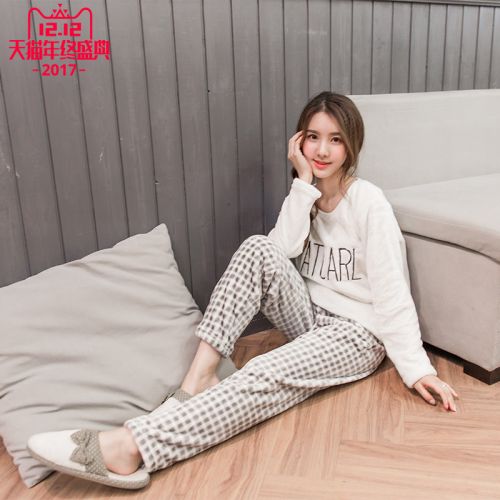 Pyjama pour femme en Coton à manches longues - Ref 2998100