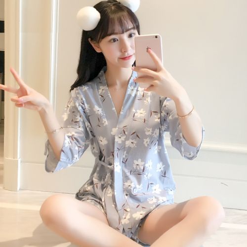 Pyjama pour femme en Coton à manche courte - Ref 2998239