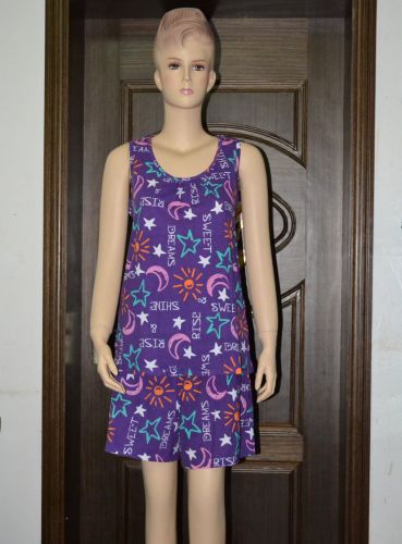 Pyjama pour femme en Coton à sans manches - Ref 2998370