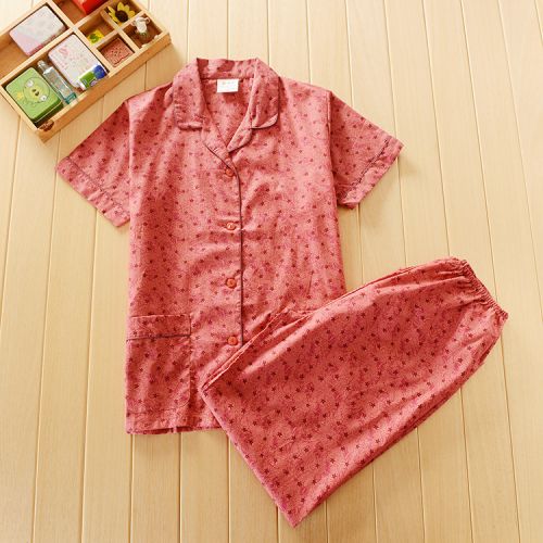 Pyjama pour femme en Coton à manche courte - Ref 2998386