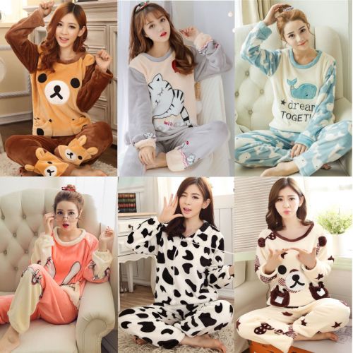 Pyjama pour femme en Coton à manches longues - Ref 2998427