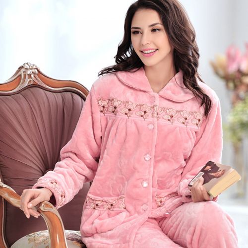 Pyjama pour femme en Polyester à manches longues - Ref 2998448