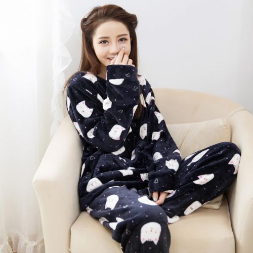 Pyjama pour femme en Polyester à manches longues - Ref 2998498