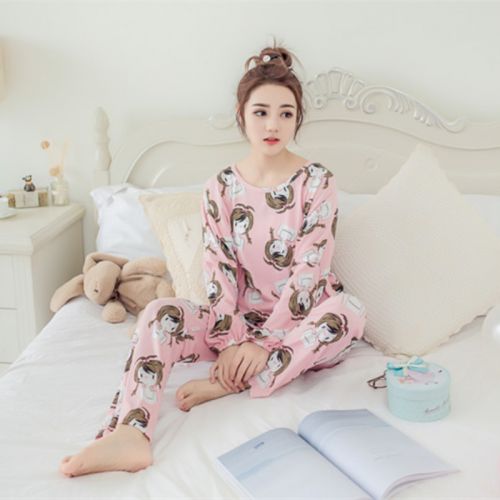 Pyjama pour femme en Coton à manches longues - Ref 2998817