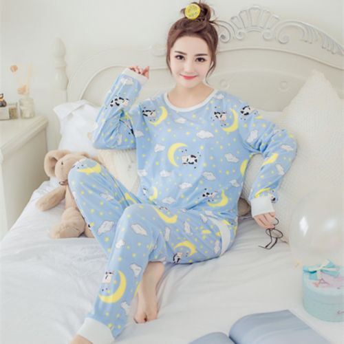 Pyjama pour femme en Coton à manches longues - Ref 2998874