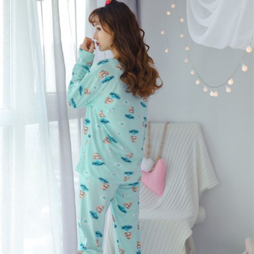 Pyjama pour femme en Coton à manches longues - Ref 2998877