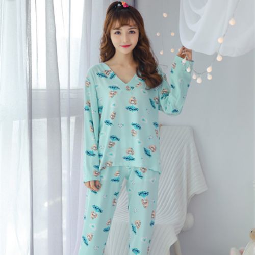 Pyjama pour femme en Coton à manches longues - Ref 2998880